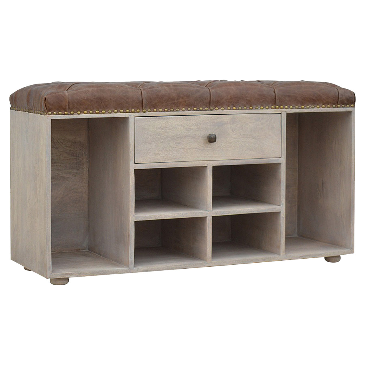 Buffalo Hide 4 Slot Shoe Rack