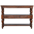 Turned Leg Console Table