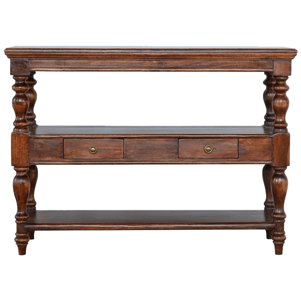 Turned Leg Console Table