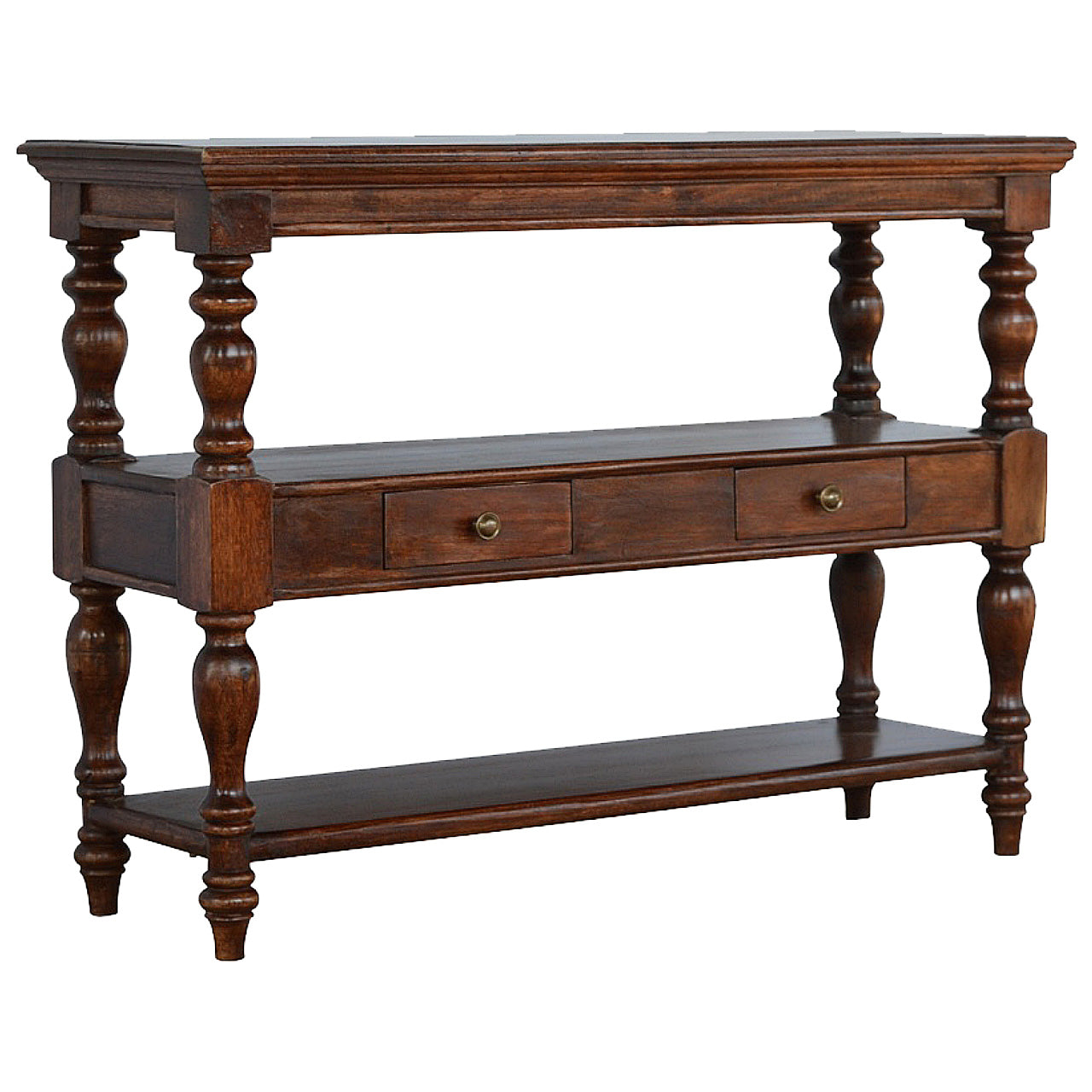Turned Leg Console Table
