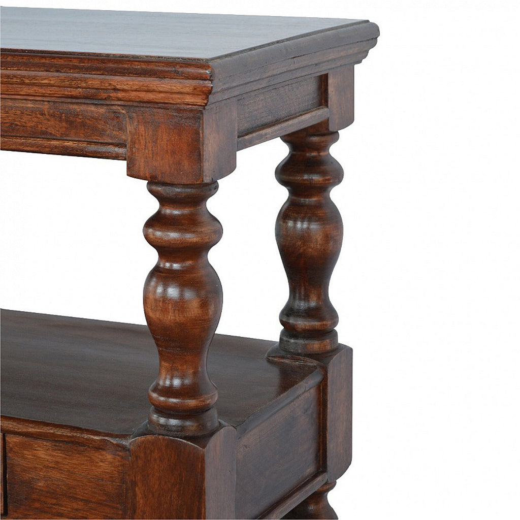 Turned Leg Console Table
