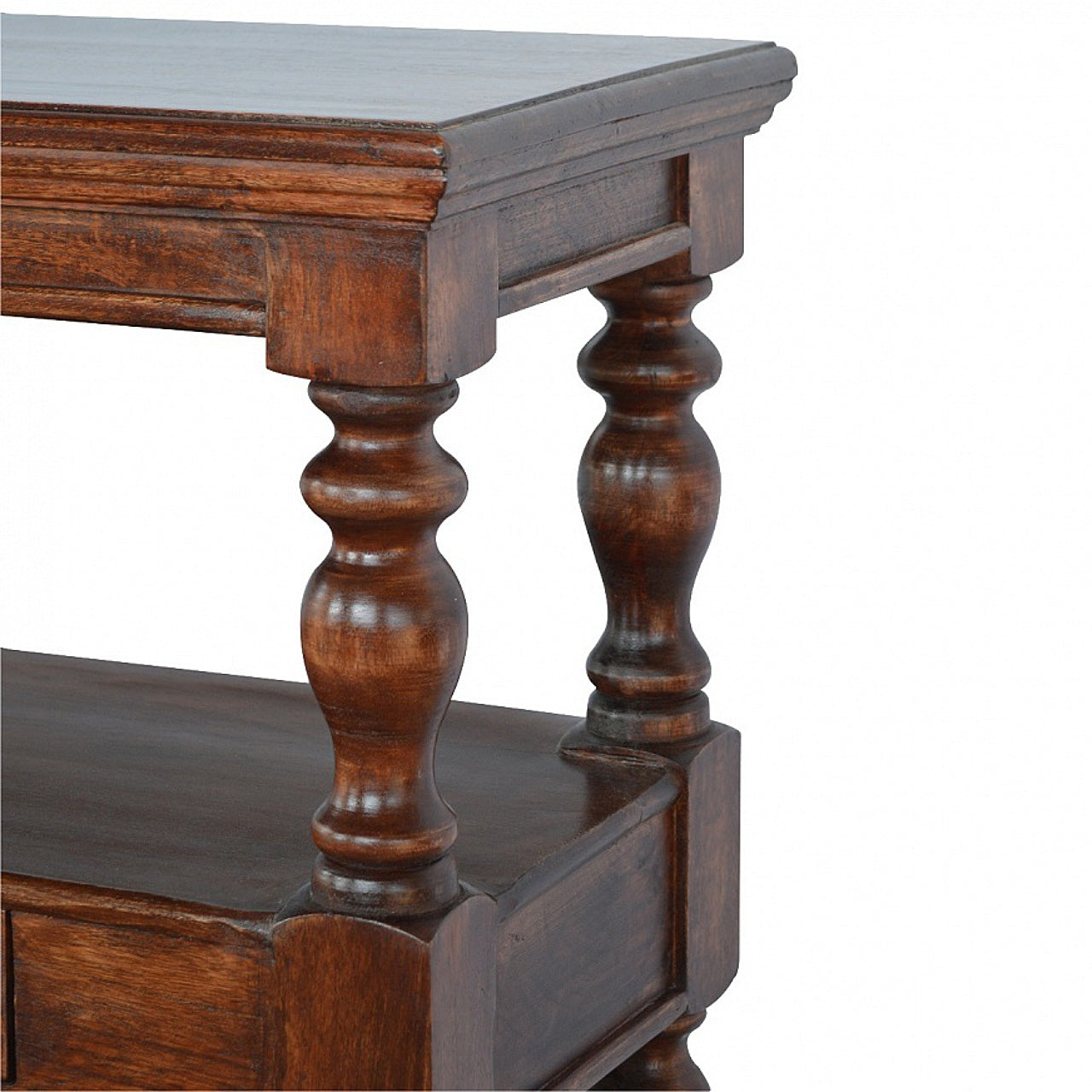 Turned Leg Console Table