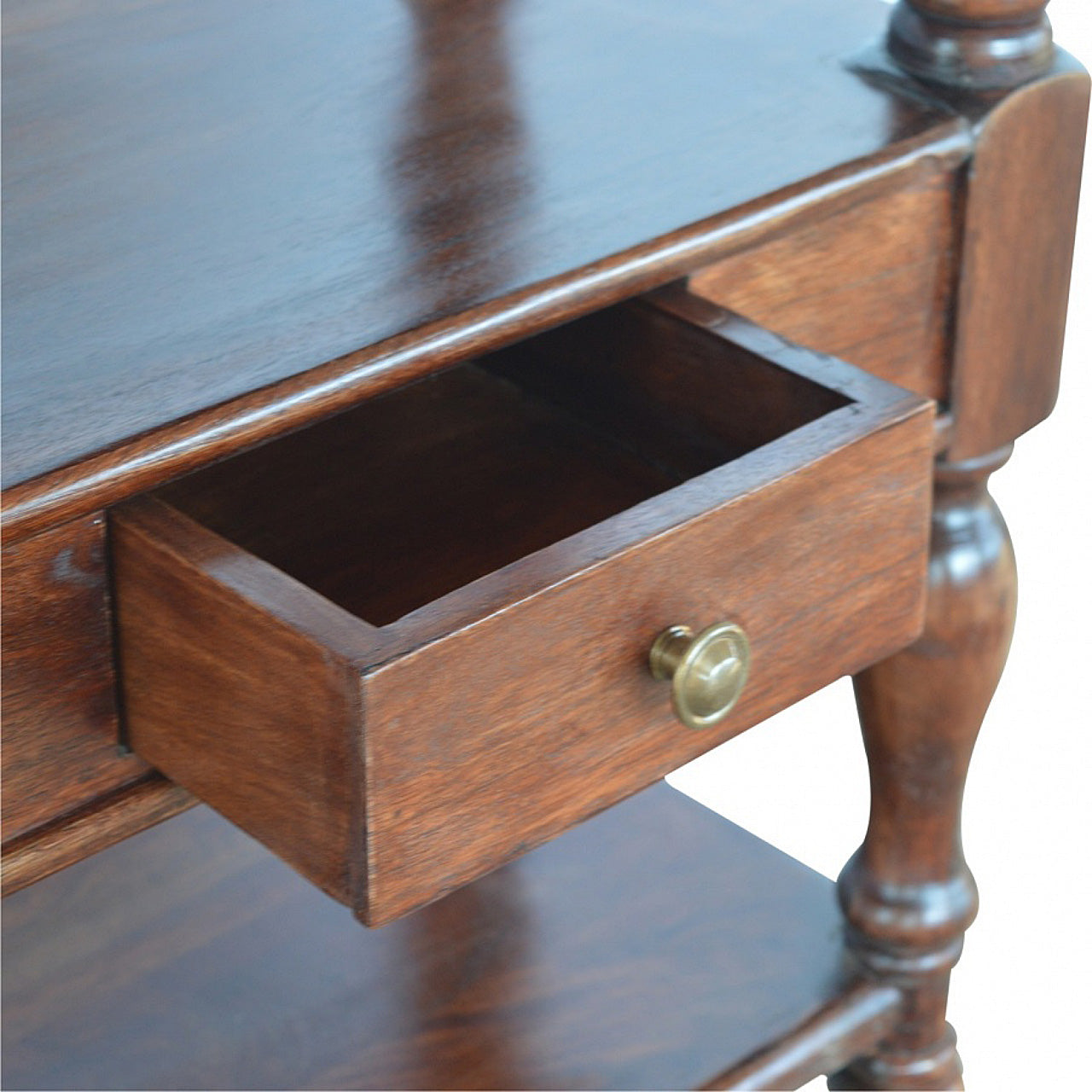 Turned Leg Console Table