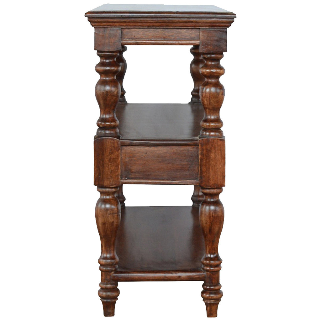 Turned Leg Console Table