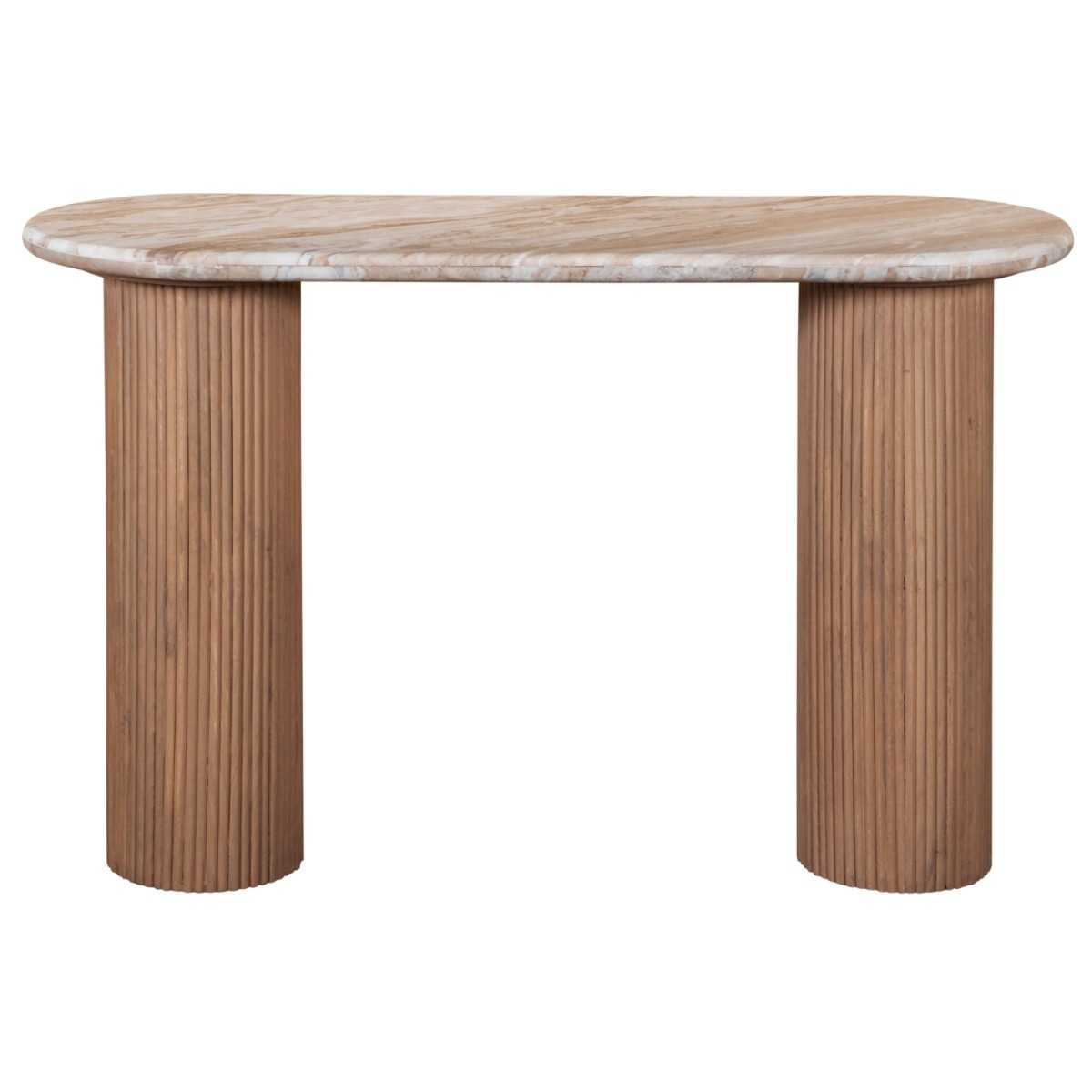 Ashford Console Table, Mango Wood & Natural Marble