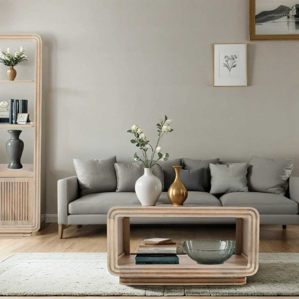 Carved Mango Wood Coffee Table
