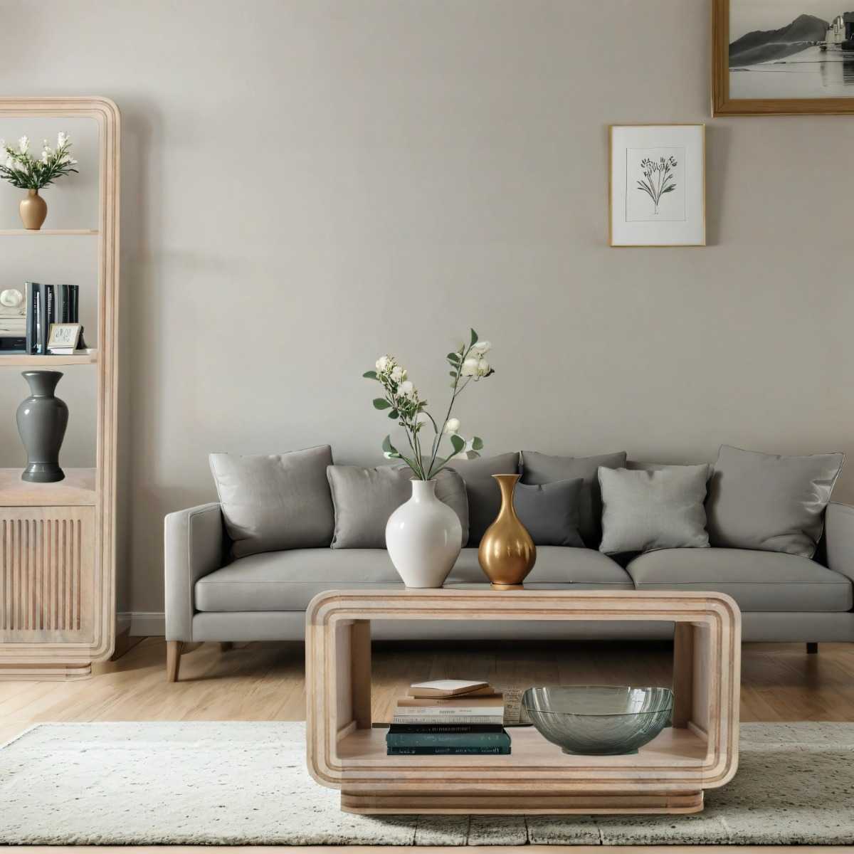 Carved Mango Wood Coffee Table