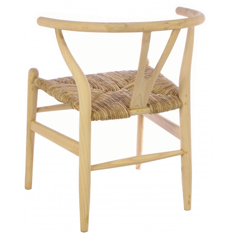 Sungkai Chair with Rush Seat