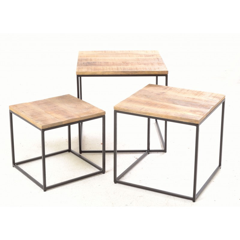 Empire Square Nest of 3 Tables