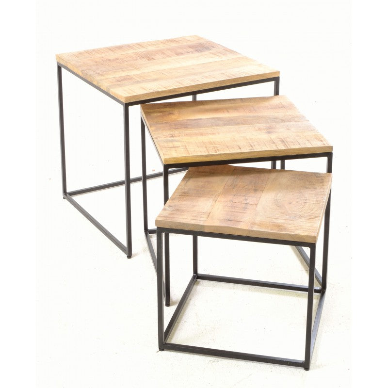 Empire Square Nest of 3 Tables