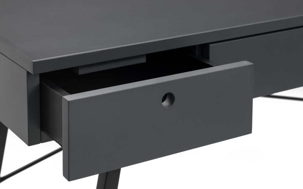 Trianon 3 Drawer Desk, Grey